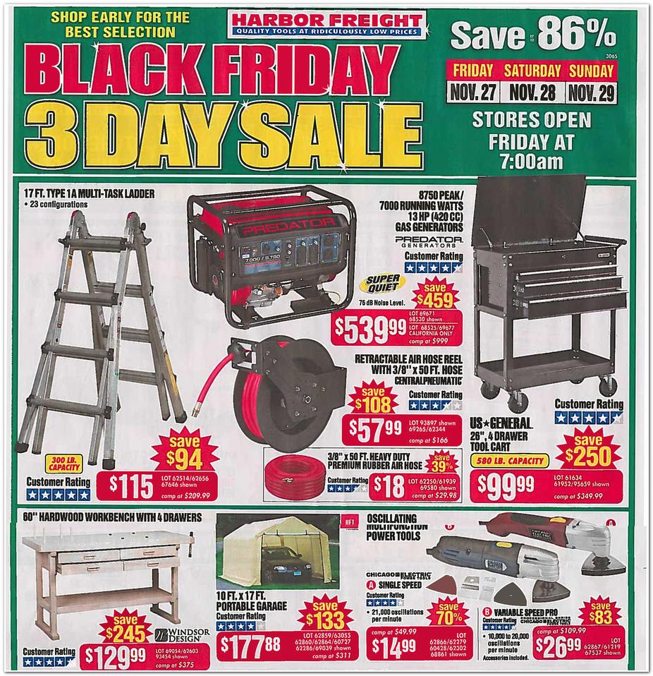 Harbor Freight Tools Black Friday