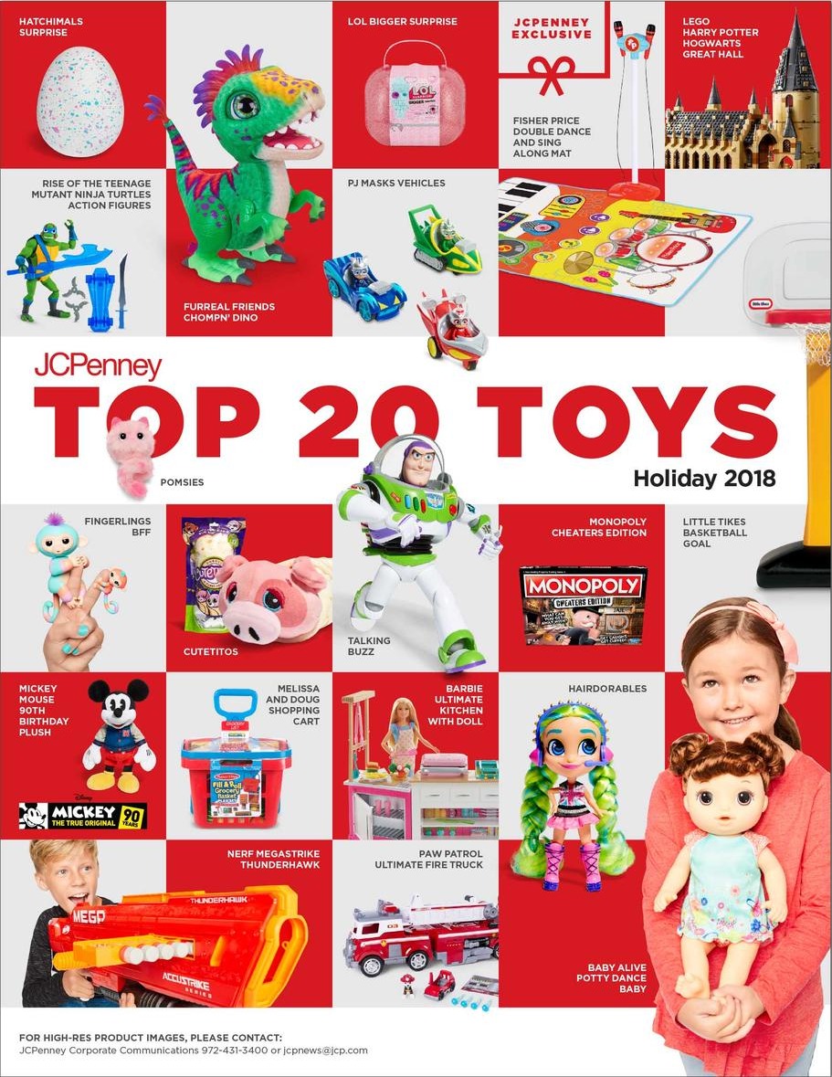 JCPenney Top 20 Toys