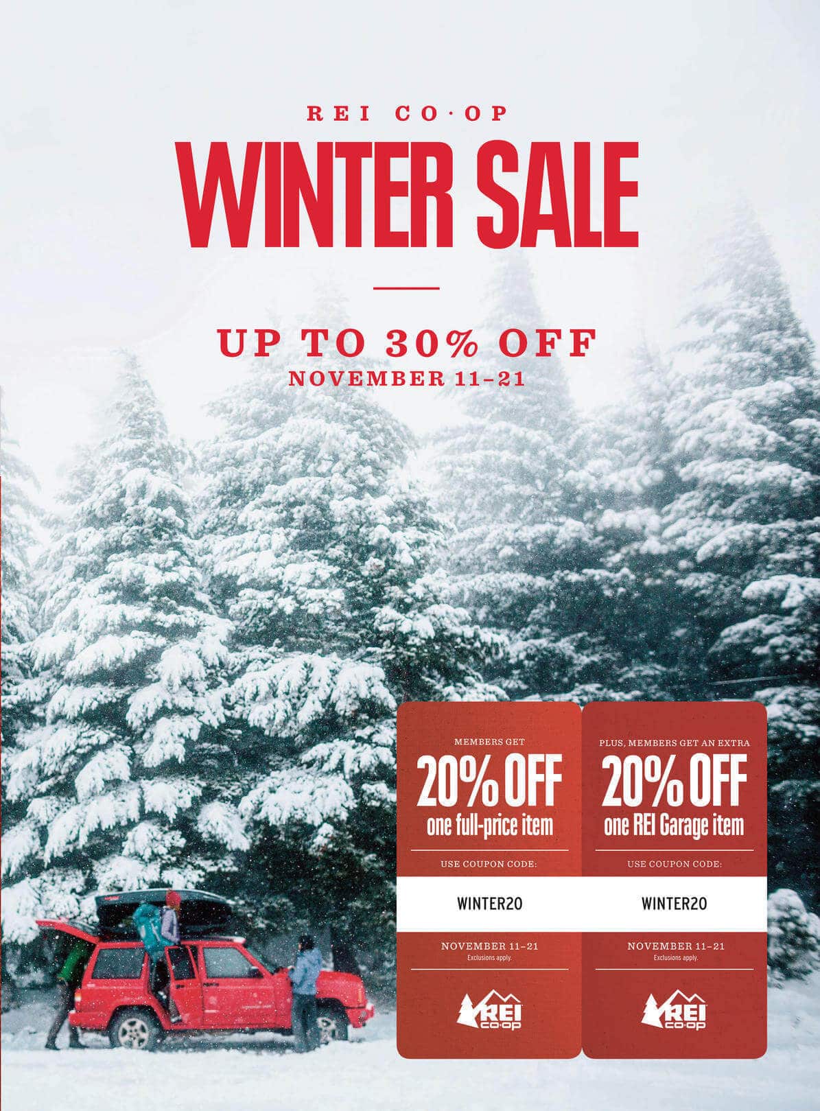 REI Winter Sale Ad 2016