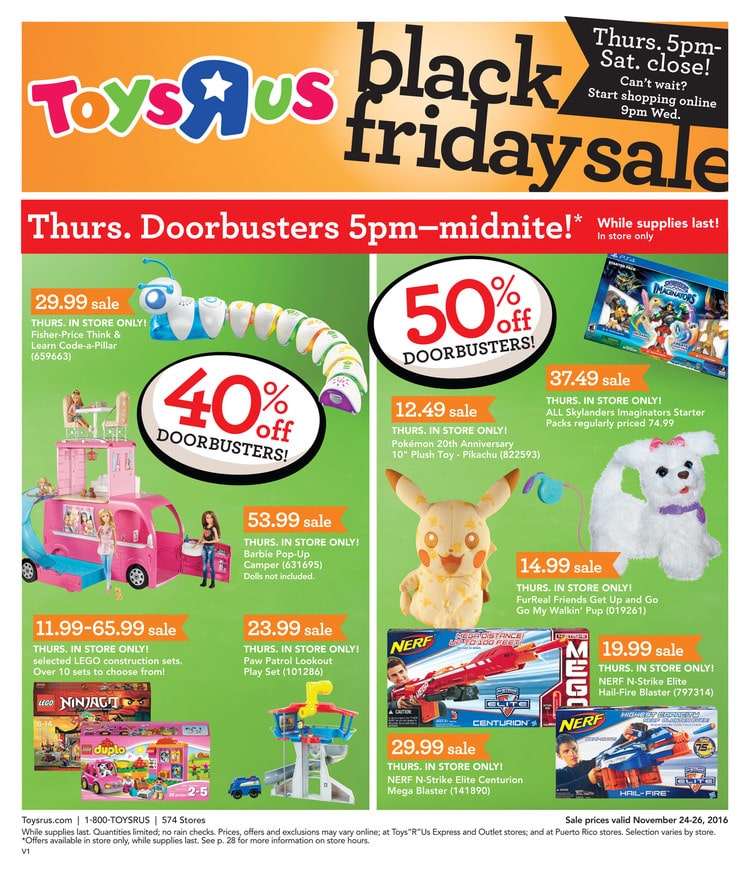 Toys R Us Friday Ad 2016 - Will Toys R Us Black Friday Deals Be Available Online