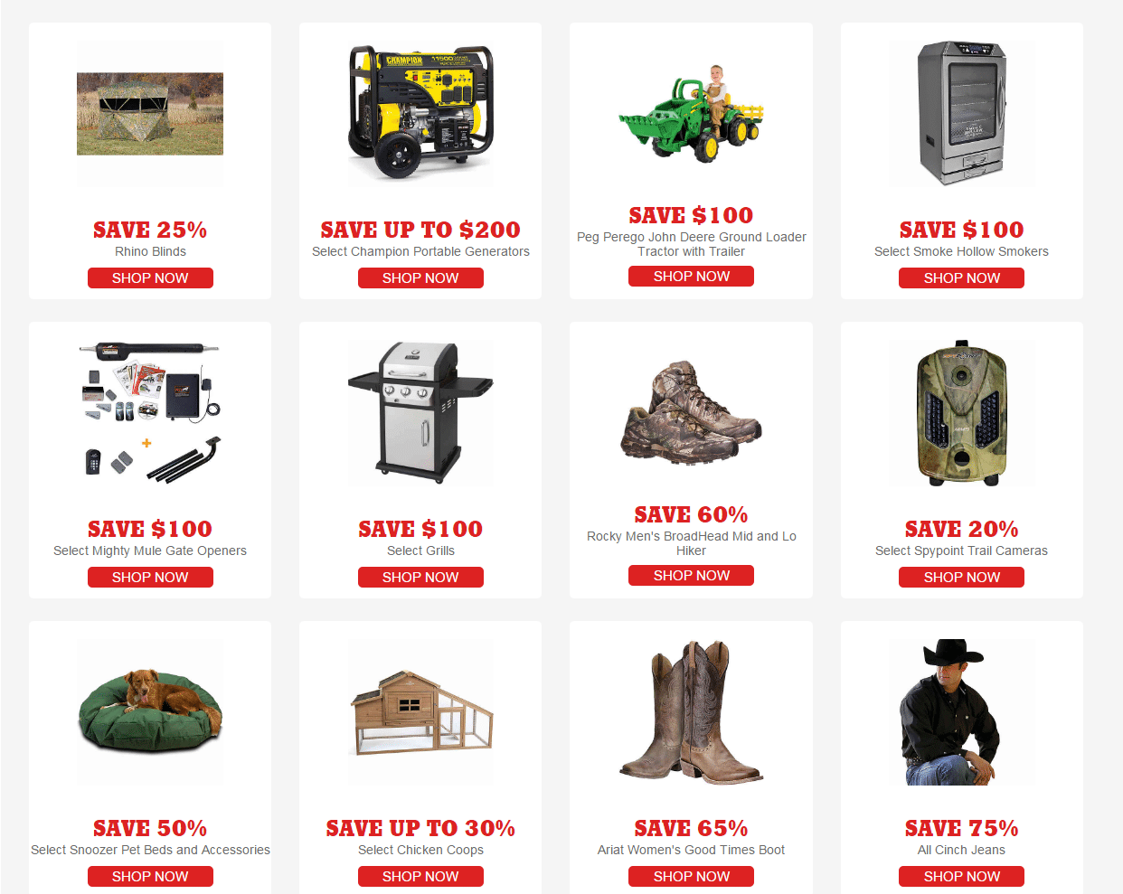 Tractor Supply 2016 Cyber Monday