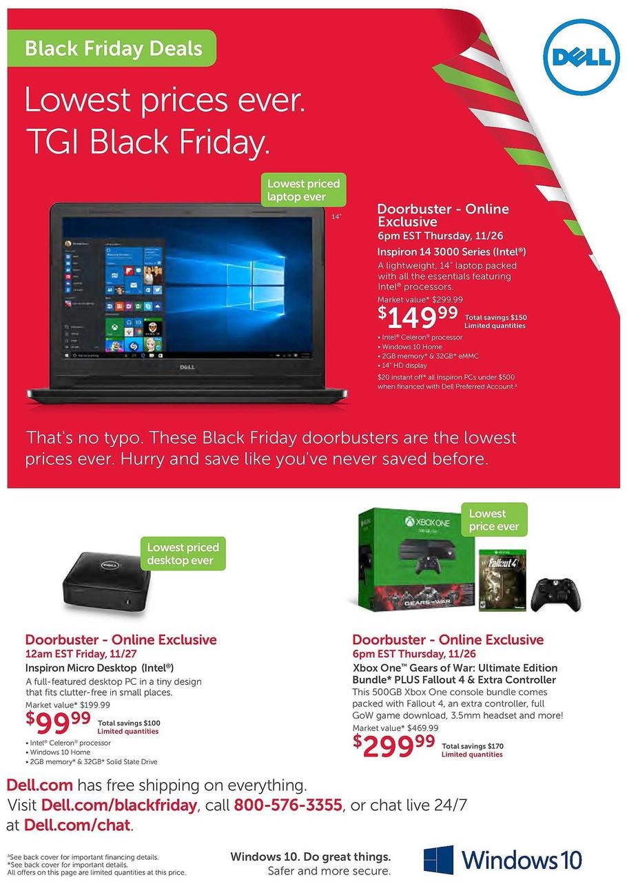 Dell 2015 Black Friday Ad