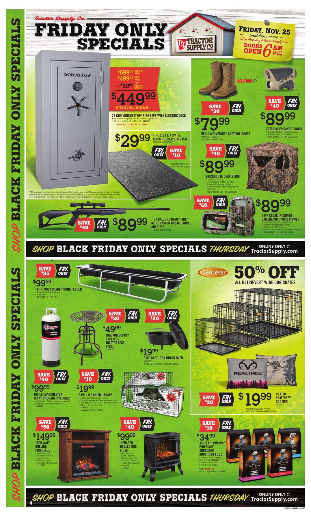 Tractor Supply Black Friday 2016 Ad.
