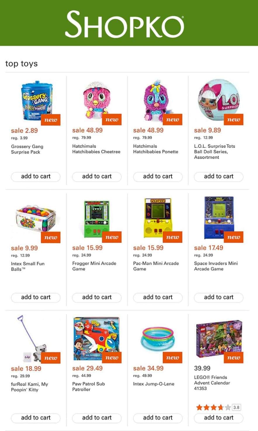 Shopko Toy Catalog