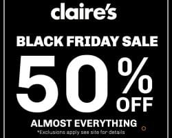 Claire's 2017 Black Friday