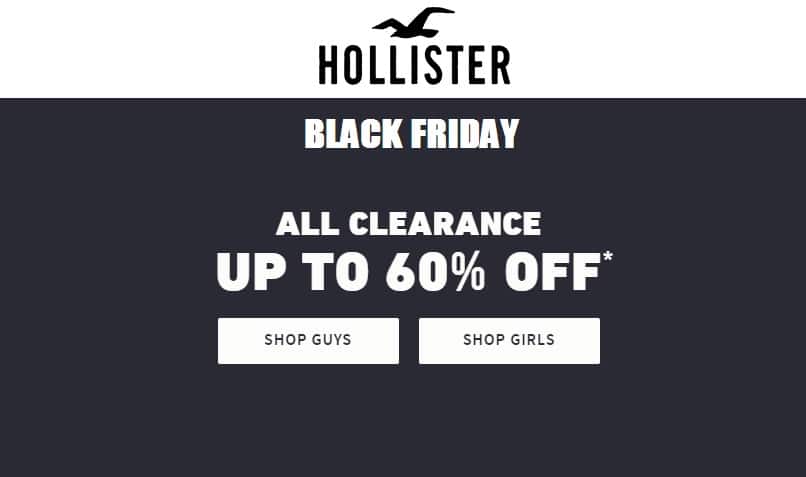 Hollister Black Friday Ad 2018