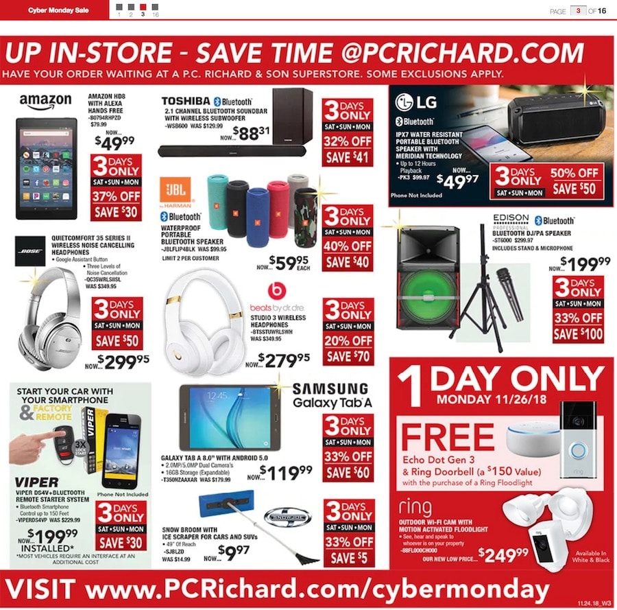 PC Richard & Son Cyber Monday Ad 2018 - What Stores Participate In Sony Black Friday Sale