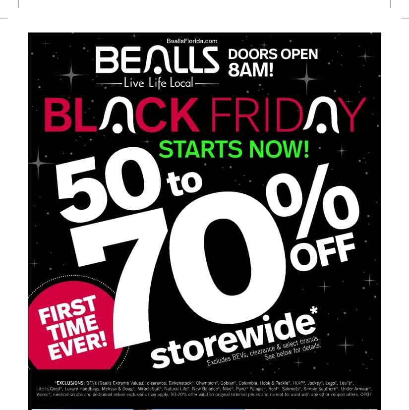 Bealls Black Friday Ad Sale 2019