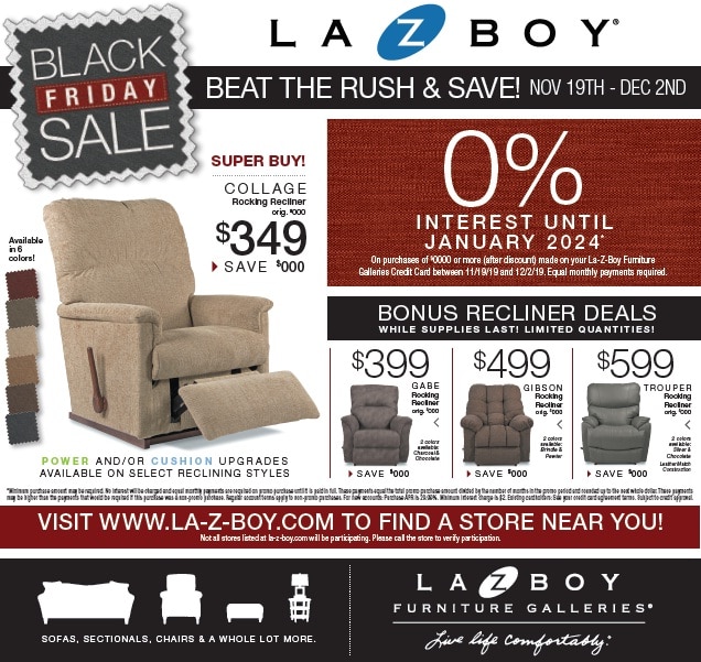 La-Z-Boy Black Friday Ad 2019