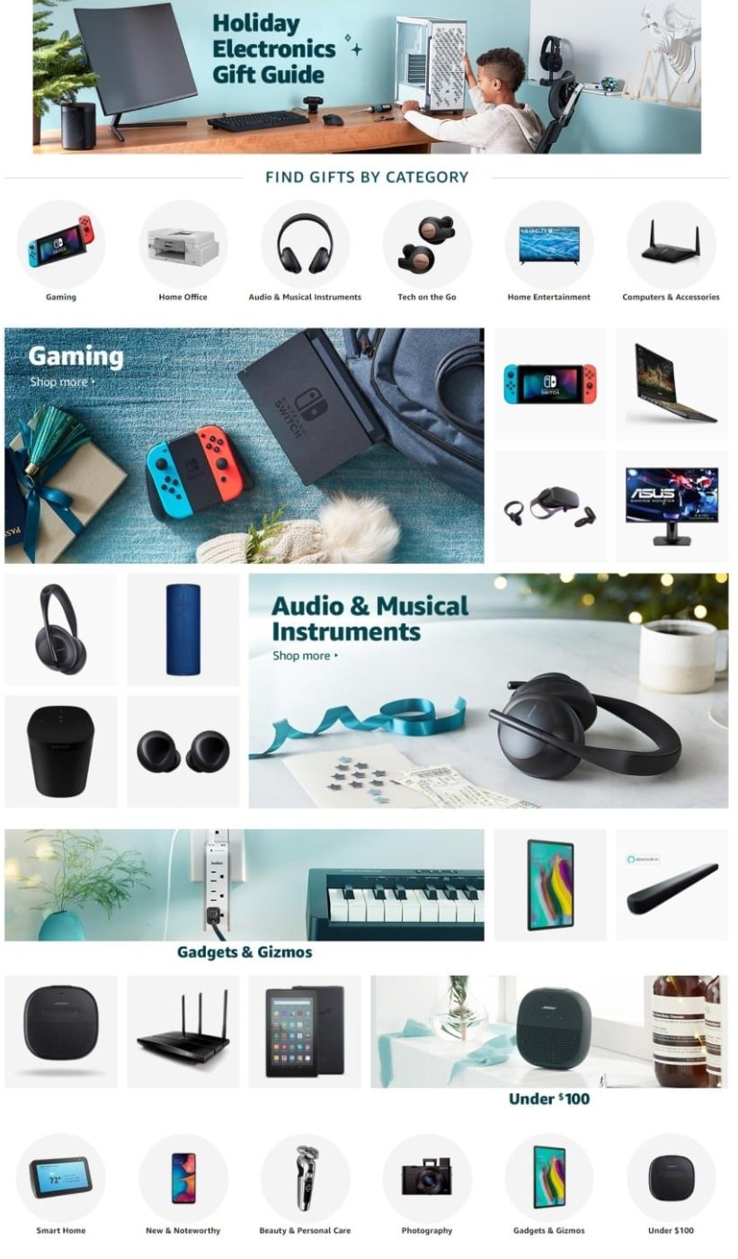 Amazon Holiday Electronics Gift Guide 2019
