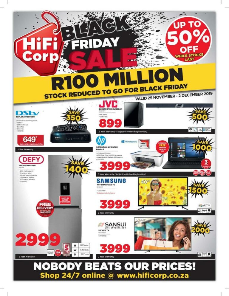 HiFi Corp Black Friday Deals & Specials 2020 - What Stores Have Black Friday Sales All Weekend