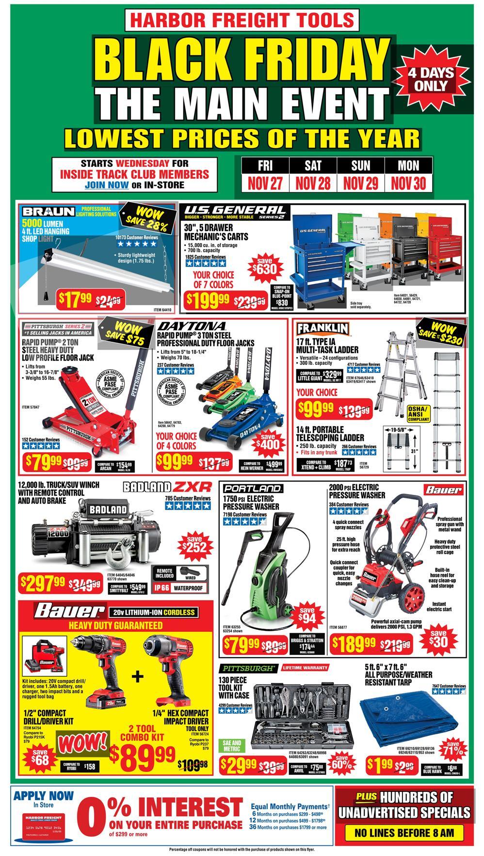 Harbor Freight Tools Black Friday Ad 2020