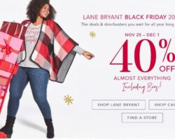 Lane Bryant Black Friday Sales Ad 2020