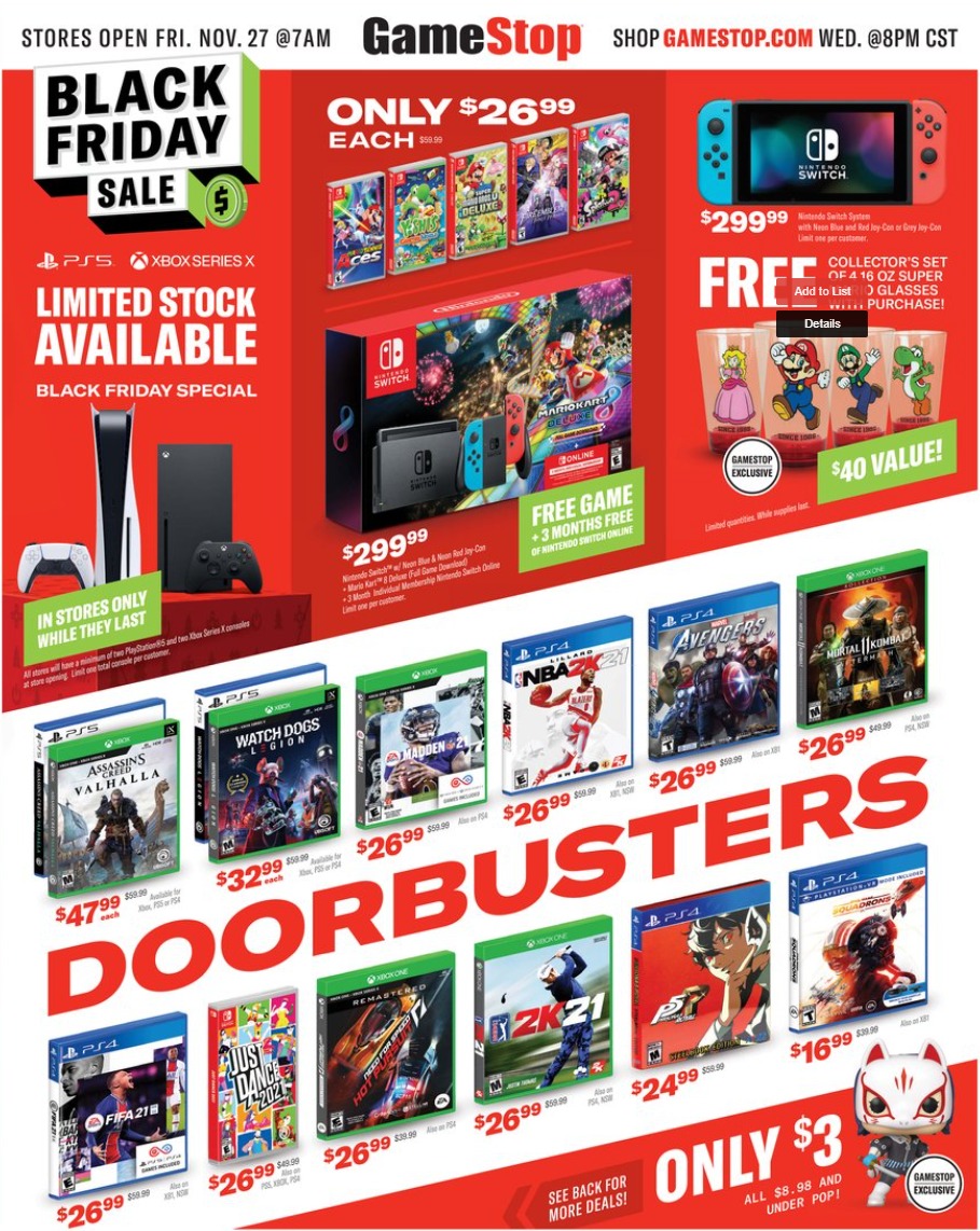 Gamestop Black Friday Sales Ad 2020 - What Sales Does Gamestop Have On Black Friday