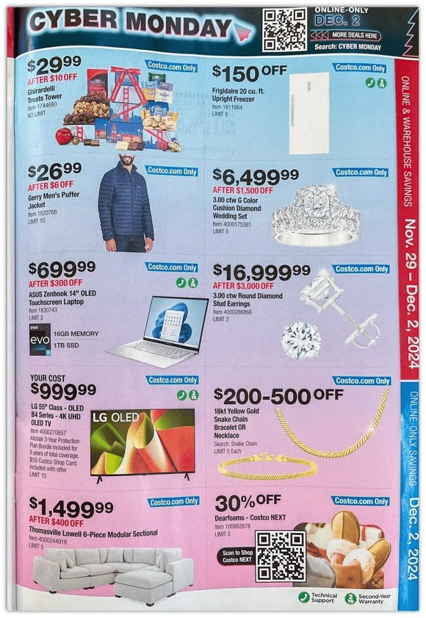 Costco Cyber Monday 2024 Ad