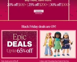 American Girl Black Friday Savings 2024