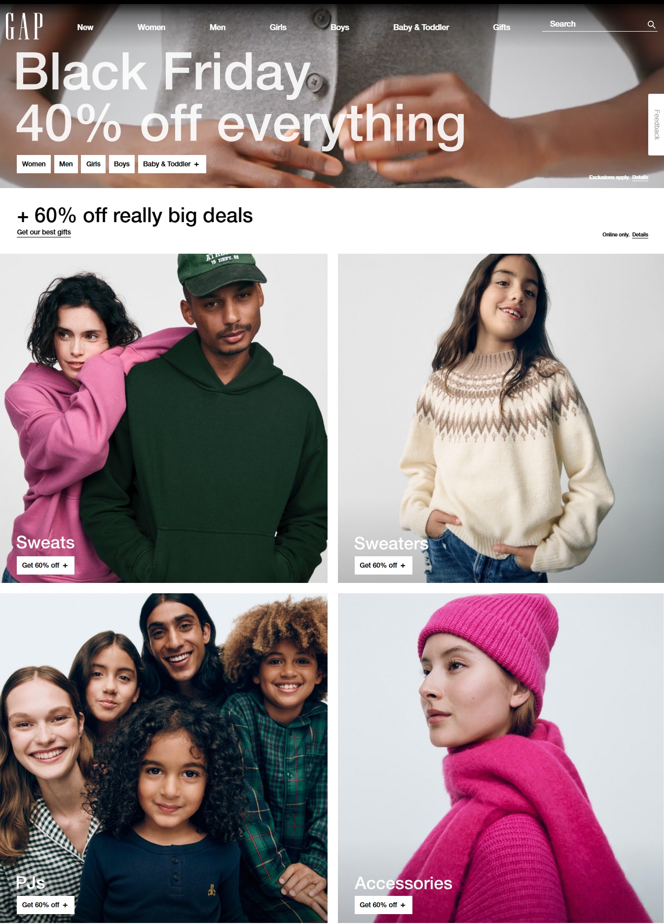 GAP Black Friday Sales Ad 2024