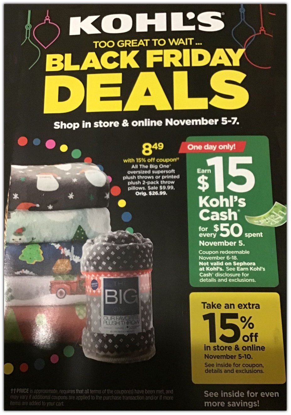 Kohl's Pre-Black Friday Sales Ad 2021