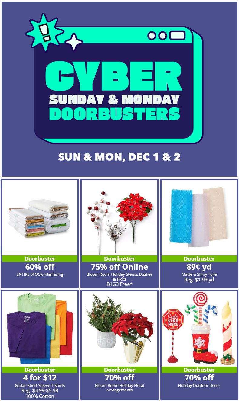 JoAnn Cyber Monday Deals 2024