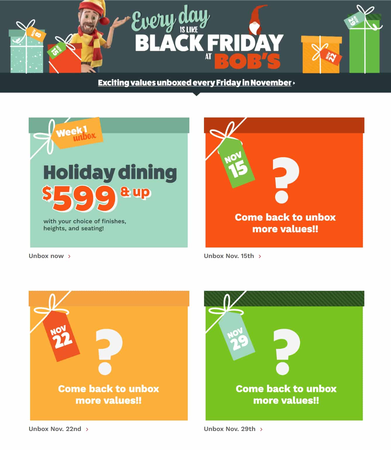 Bob’s Furniture Black Friday 2024 Early Deals