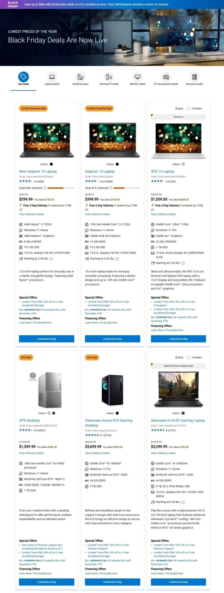 Dell Black Friday 2024 Deals
