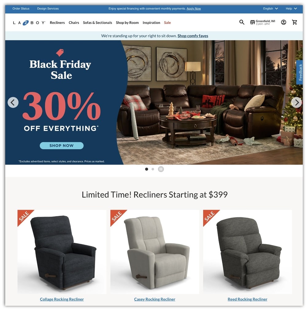 La-Z-Boy Black Friday Ad 2024