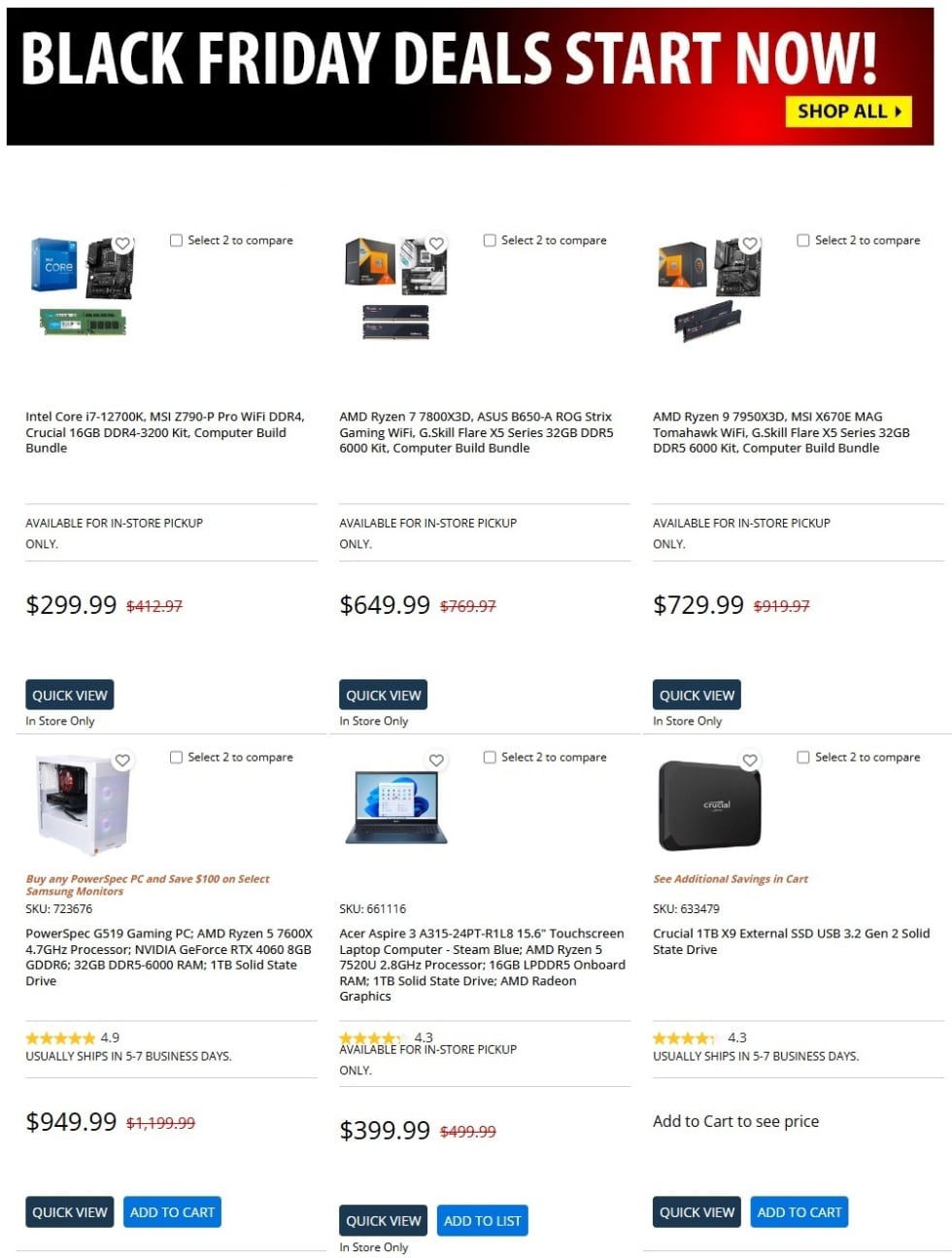 Micro Center Black Friday 2024 Deals