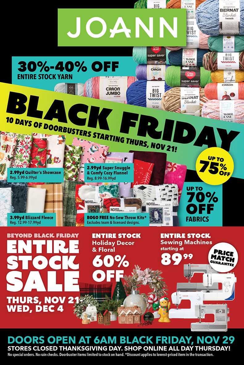 JoAnn Black Friday 2024 Sale Ad
