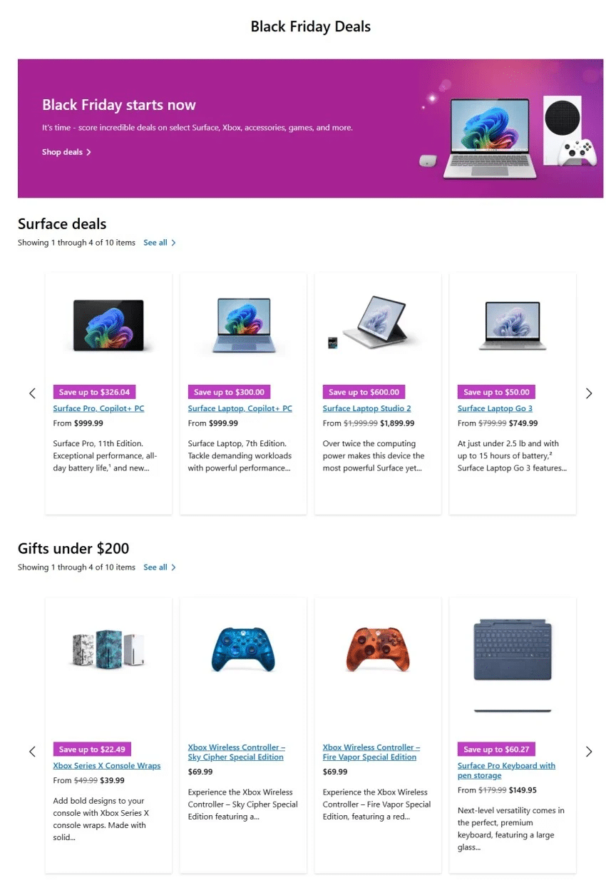 Microsoft Black Friday Deals 2024