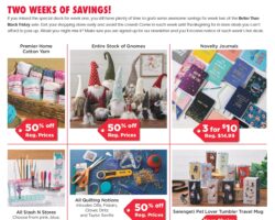 Craft Warehouse Early Black Friday Ad Sale 2022