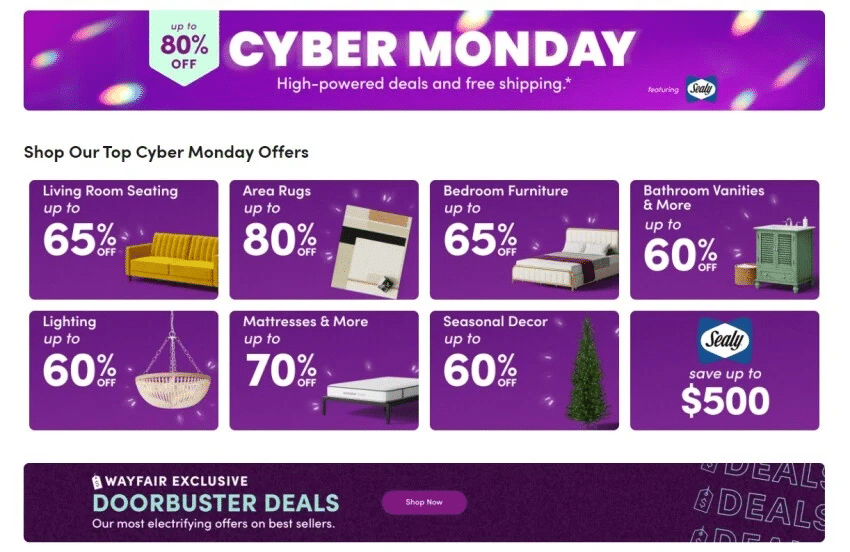 Wayfair Cyber Monday 2023 Deals