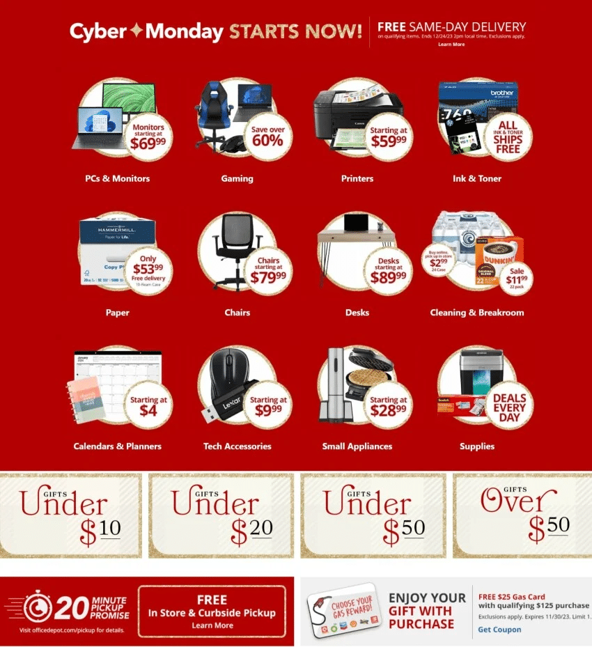 Office Depot Cyber Monday Deals 2023
