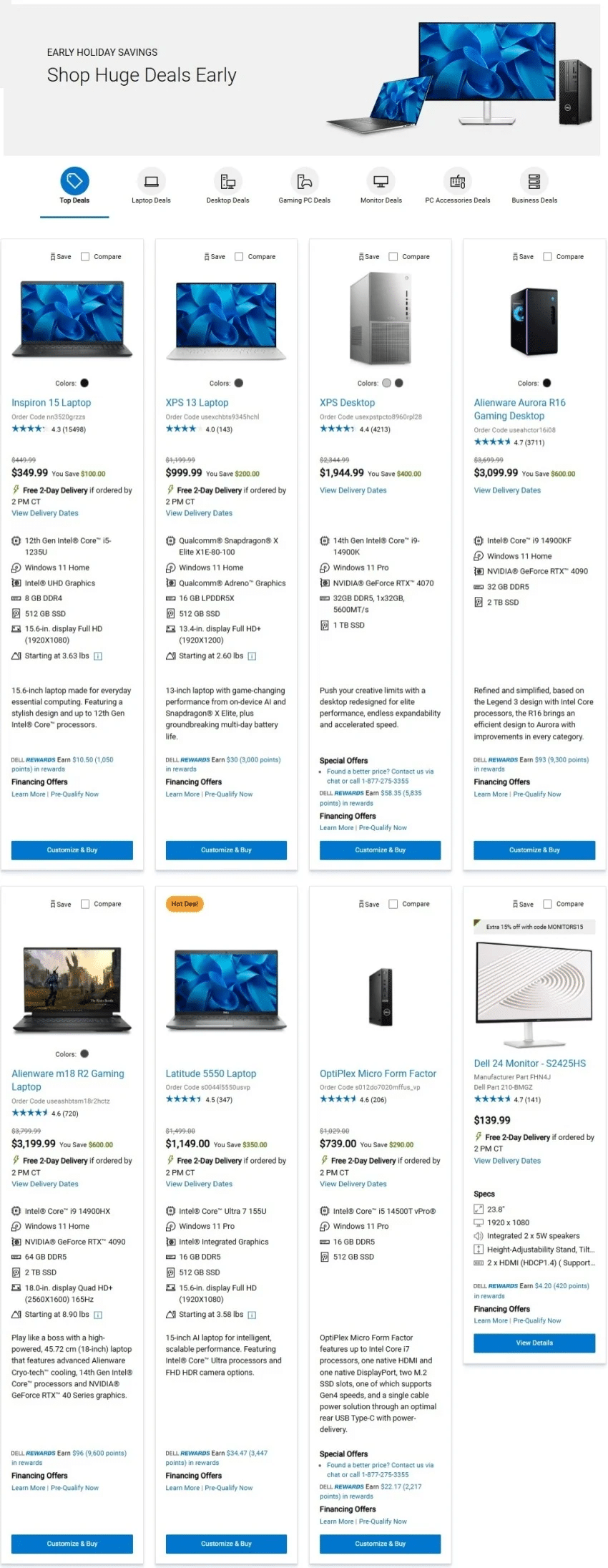 Dell Technologies Pre-Black Friday Deals 2024