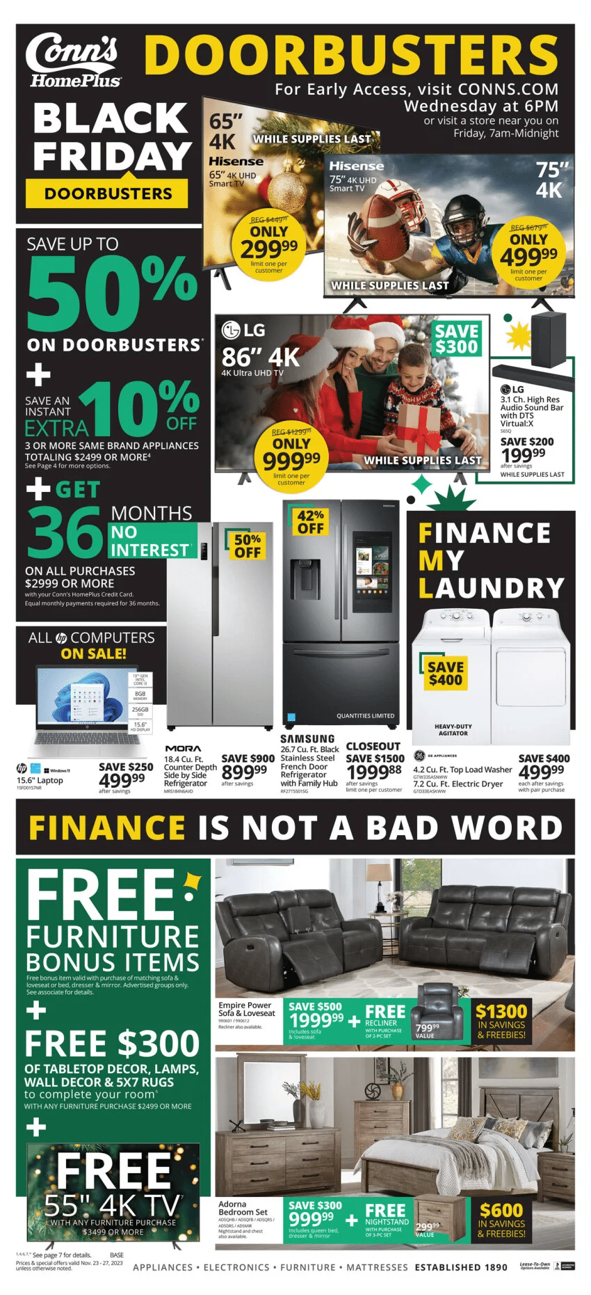 Conn's Black Friday Ad 2023