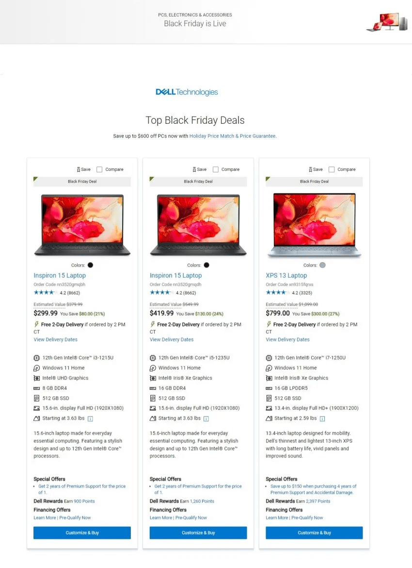 Dell Technologies Black Friday Ad 2023