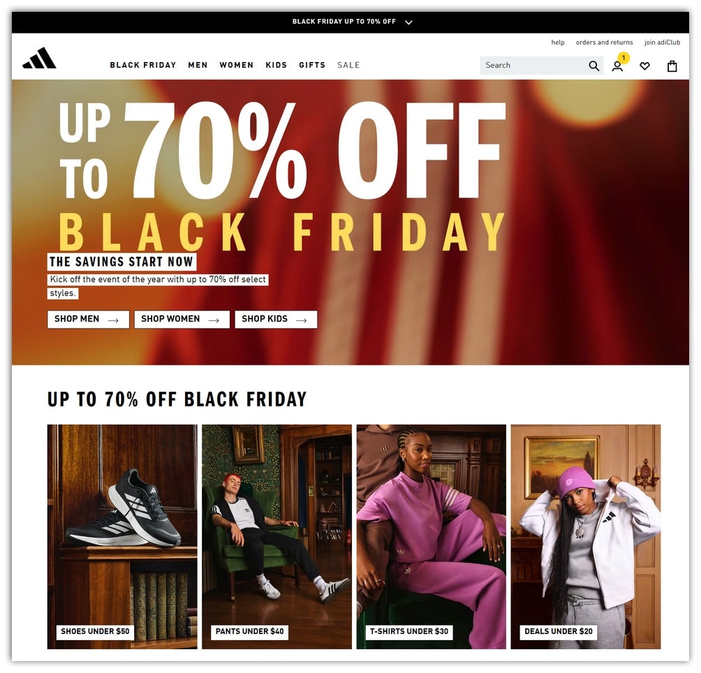 Adidas Black Friday Sale 2024