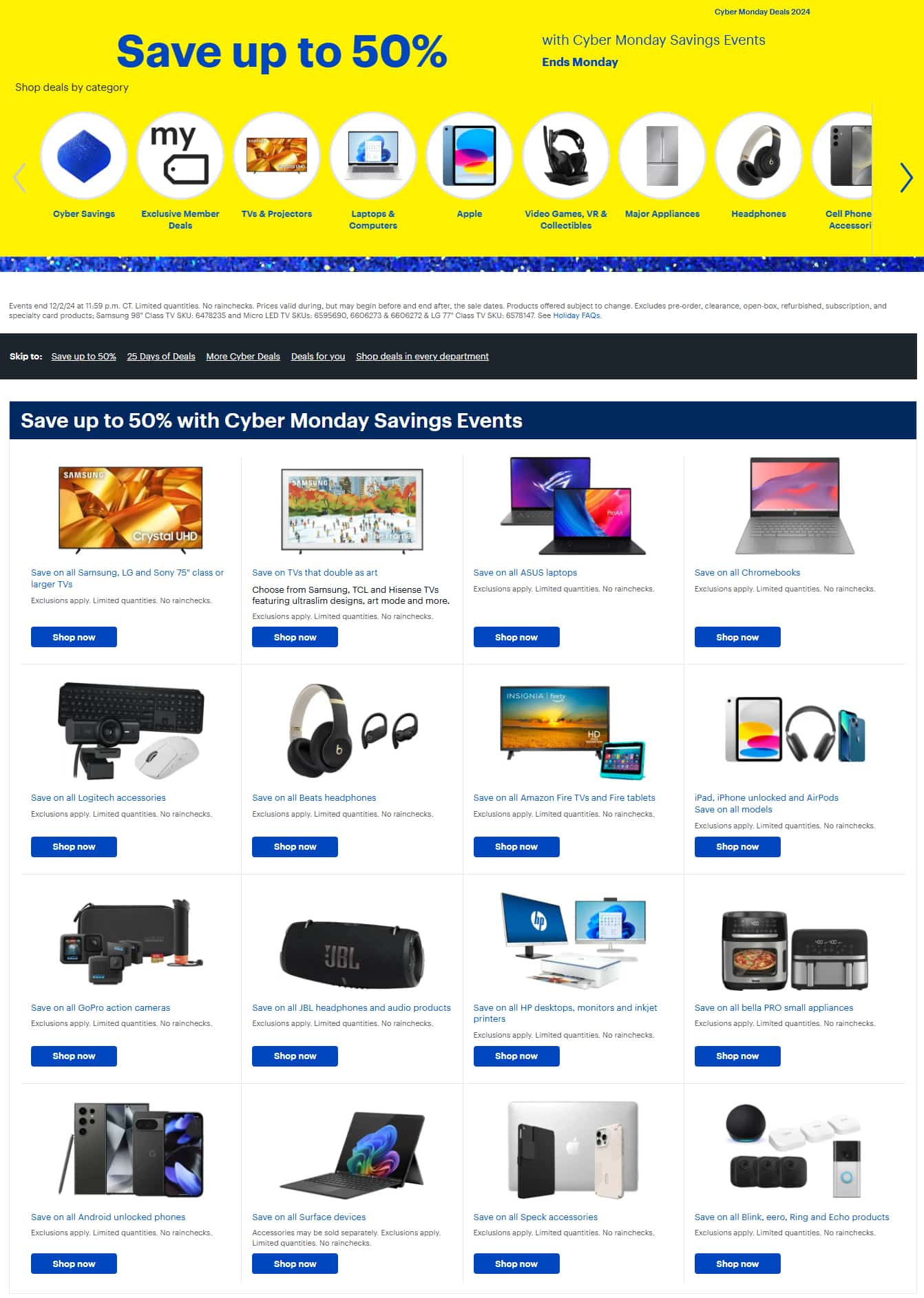 Best Buy Cyber Monday Deals 2024