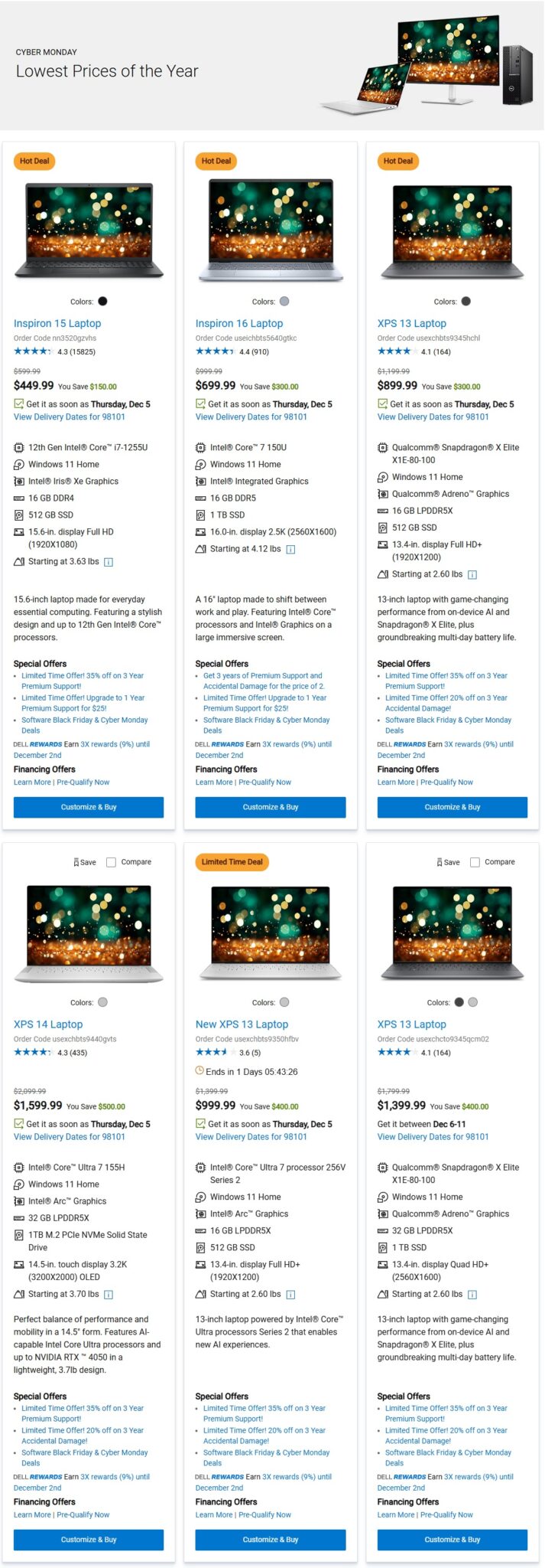 Dell Cyber Monday Deals 2024