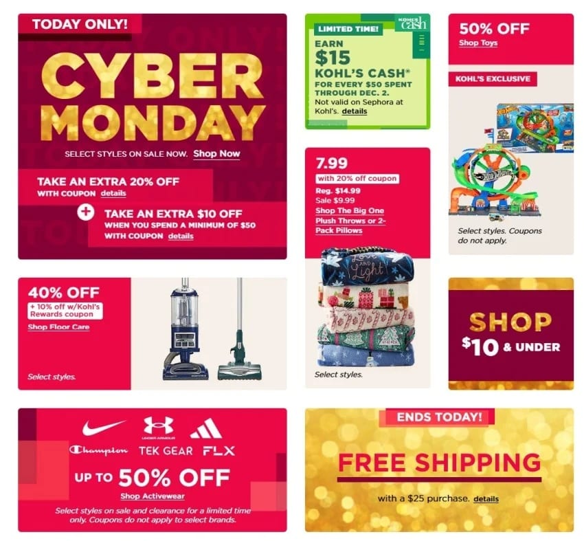 Kohl's Cyber Monday Deals 2024
