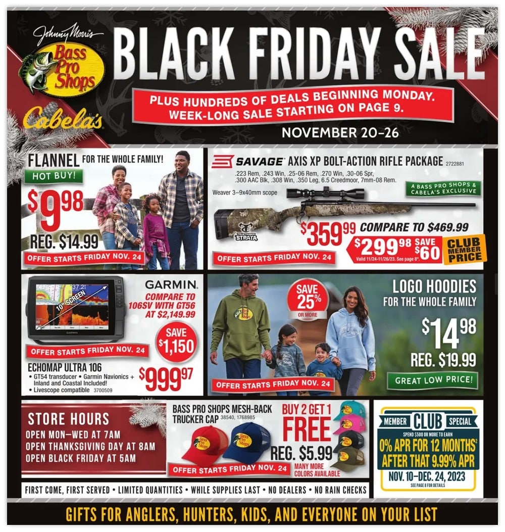Cabela's Black Friday Ad Sale 2023