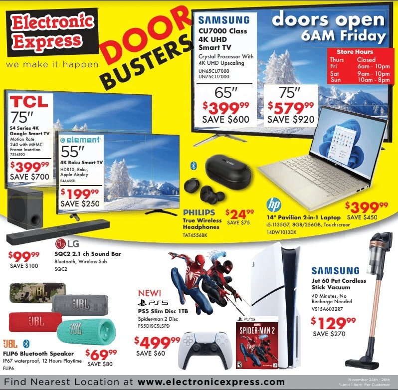 Electronic Express Black Friday Ad 2023