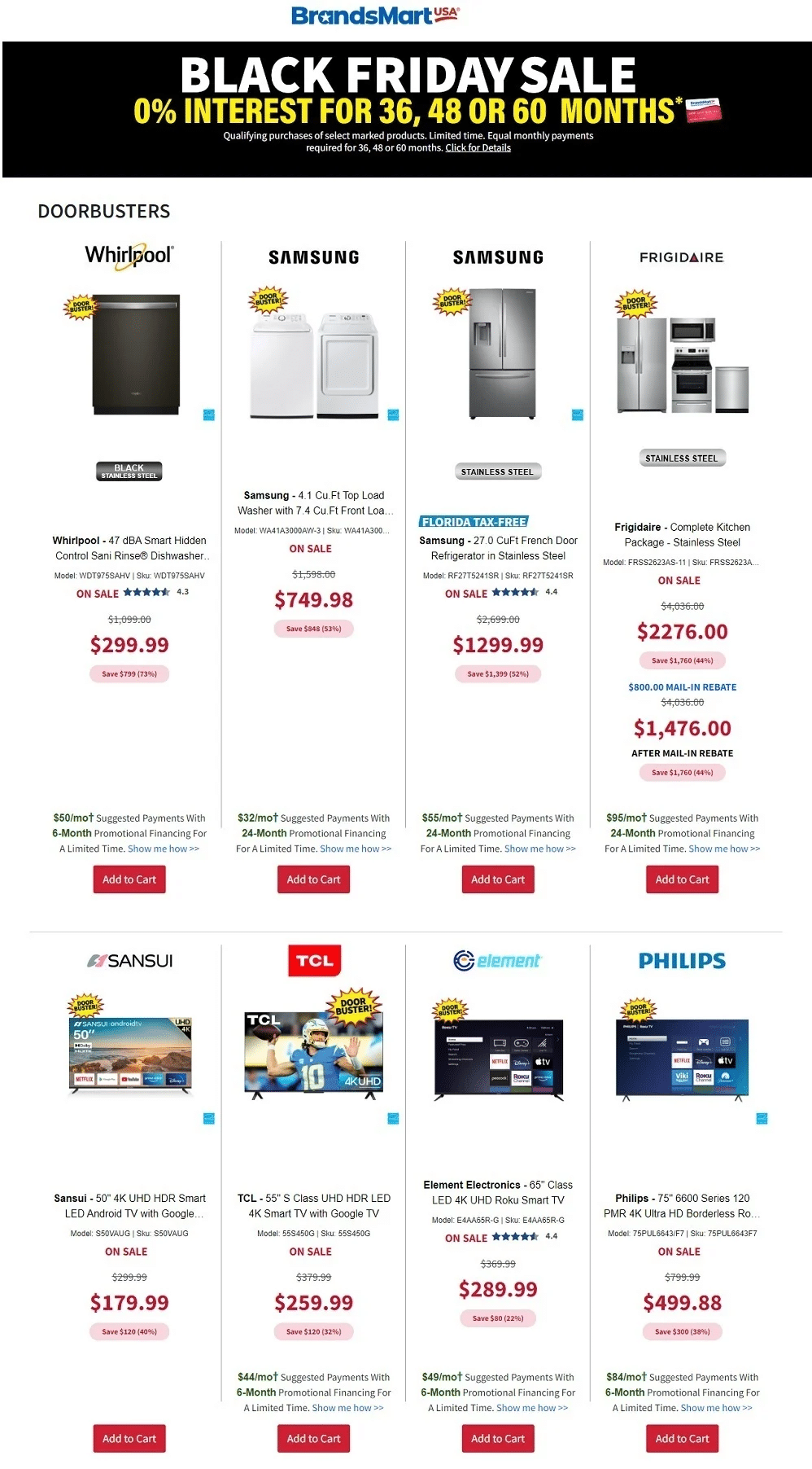 BrandsMart Black Friday 2023 Ad Sale