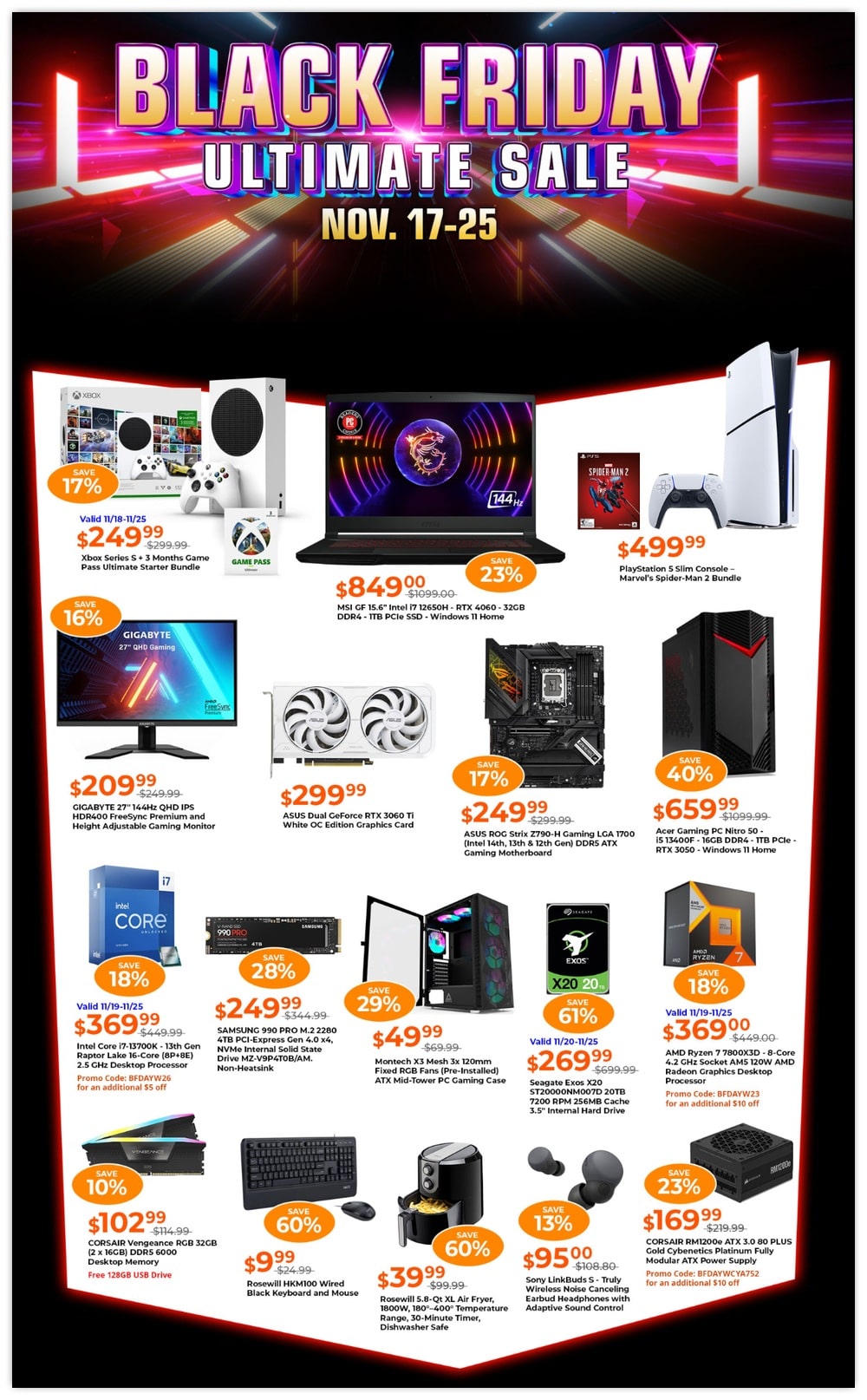 Newegg Black Friday 2023 Deals
