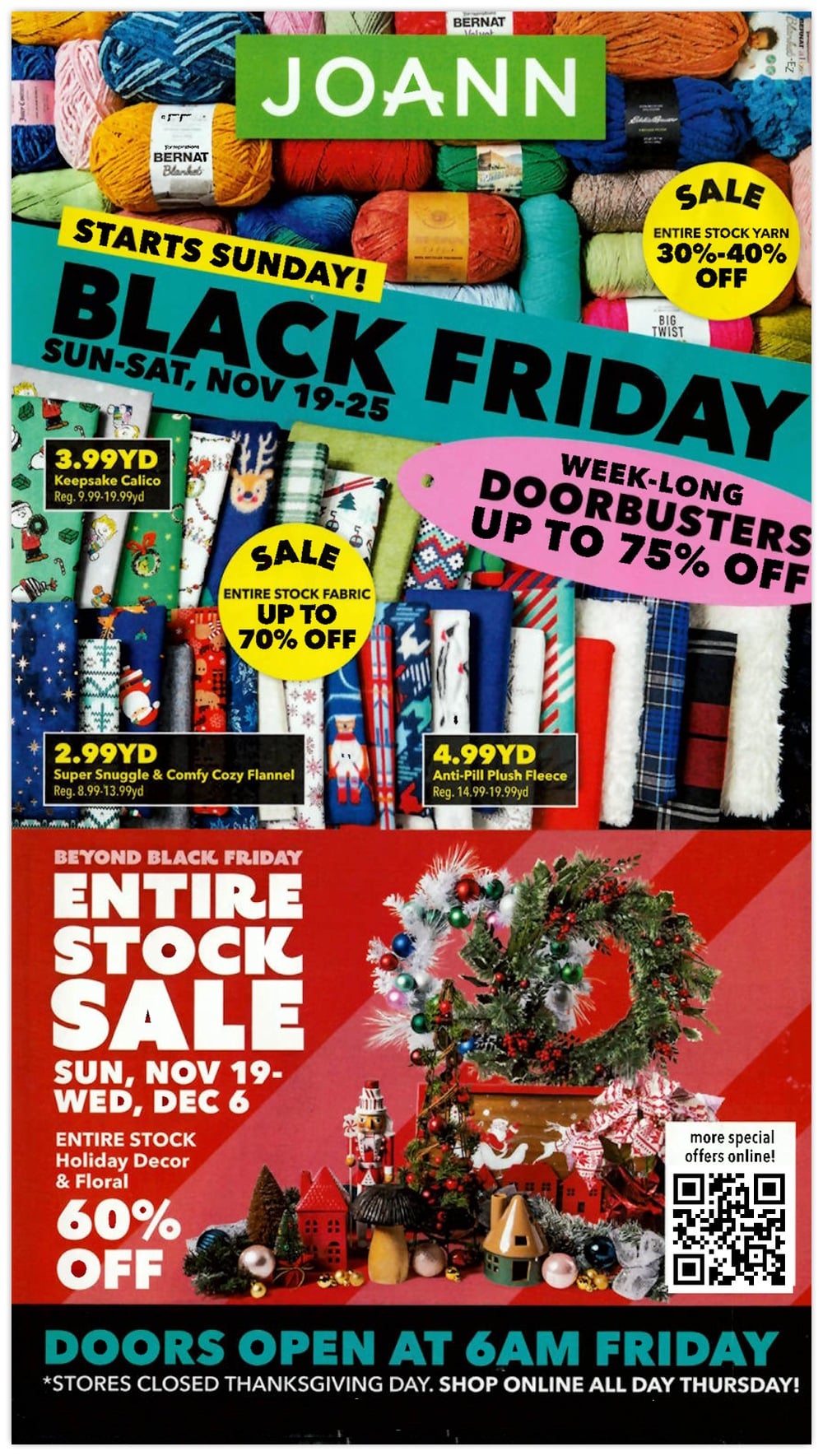 JoAnn Black Friday Sales Ad 2023