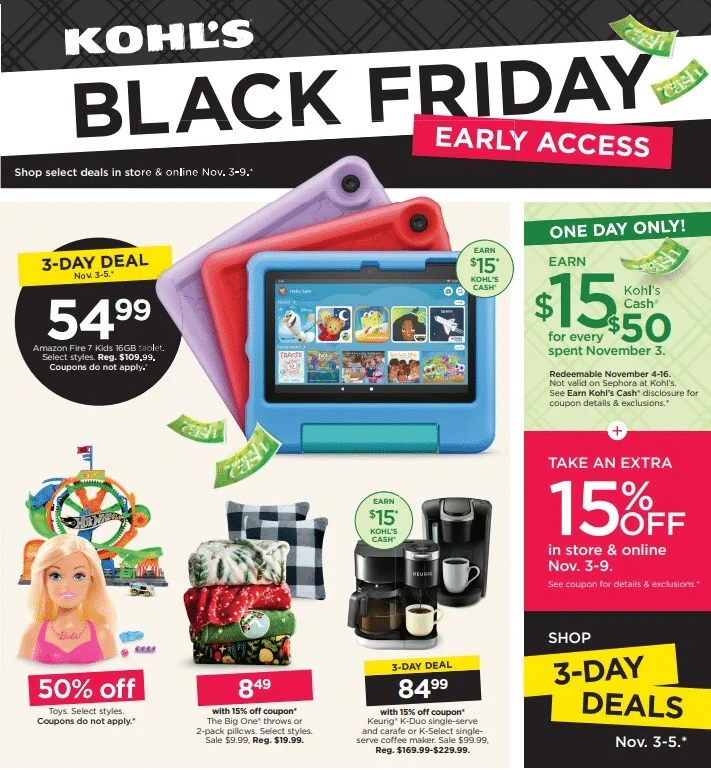 Kohl's Black Friday Early Access 2023