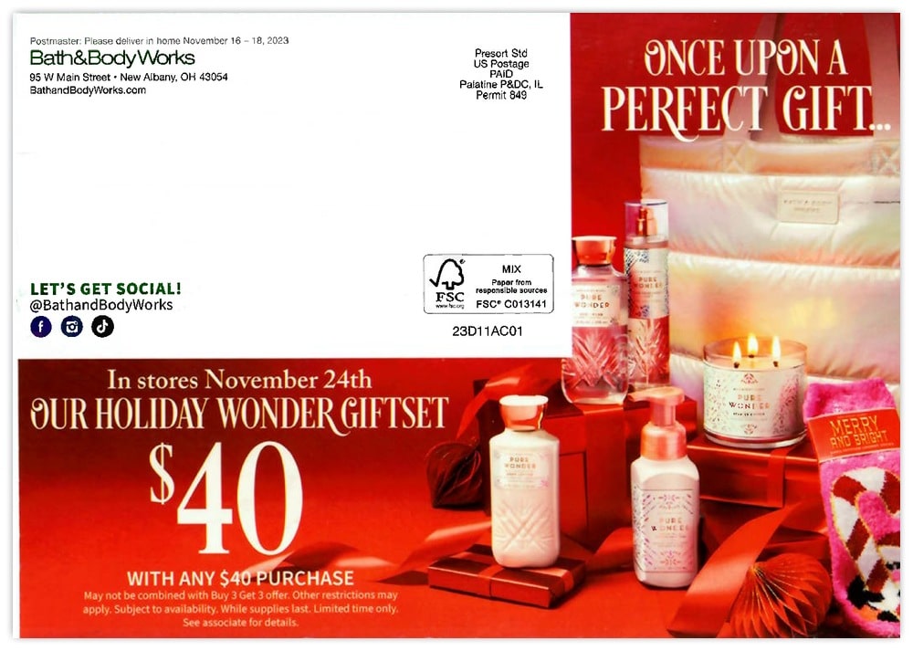 Bath and Body Works Black Friday Ad 2023