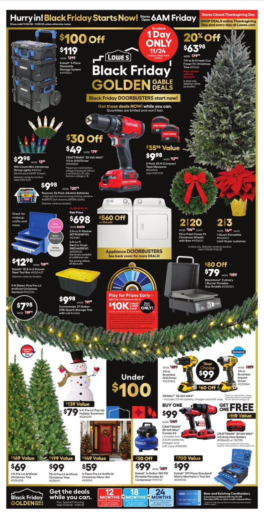 Lowe's Black Friday 2023 Ad Sale