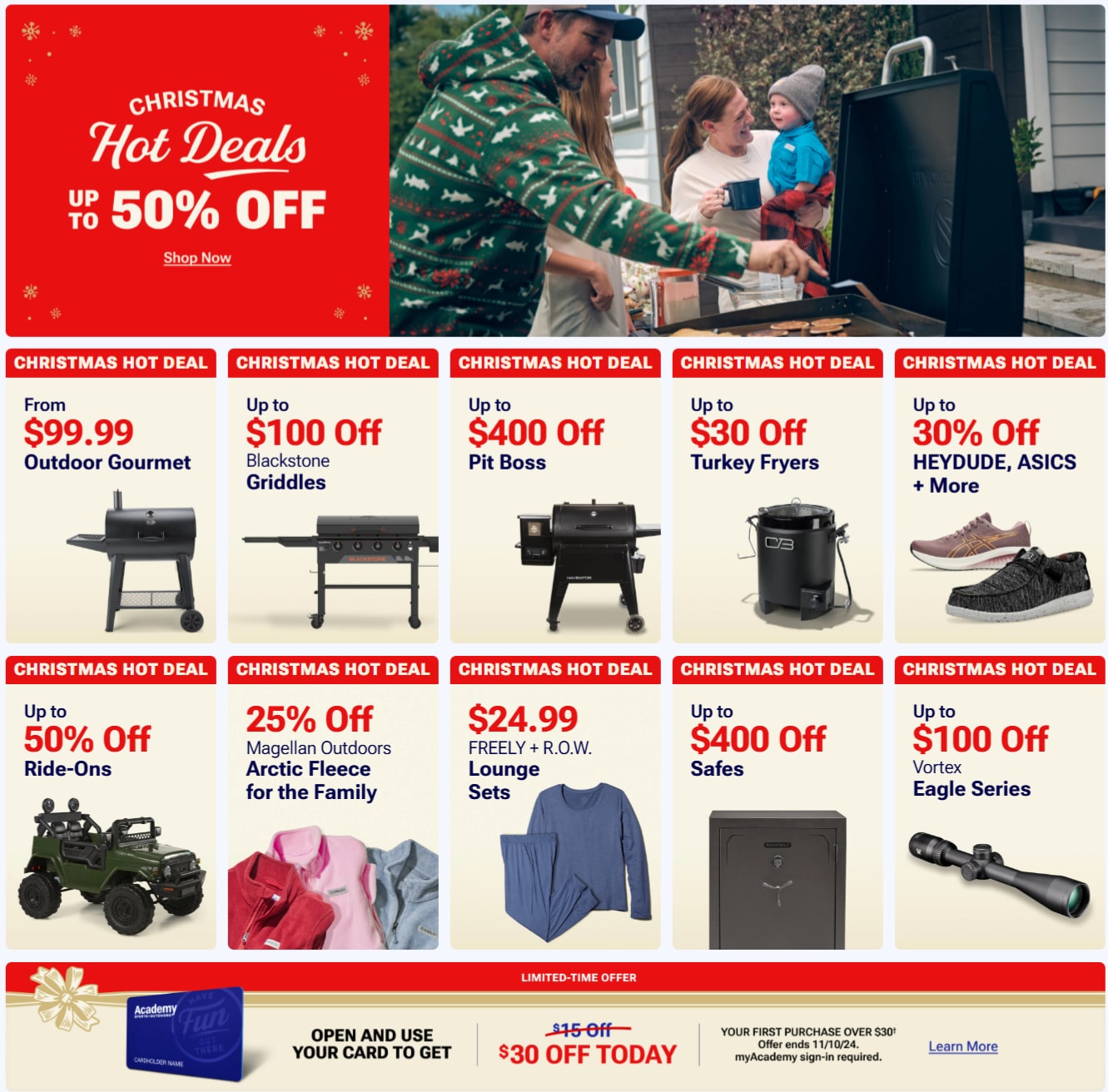 Academy Sports Christmas Hot Deals 2024