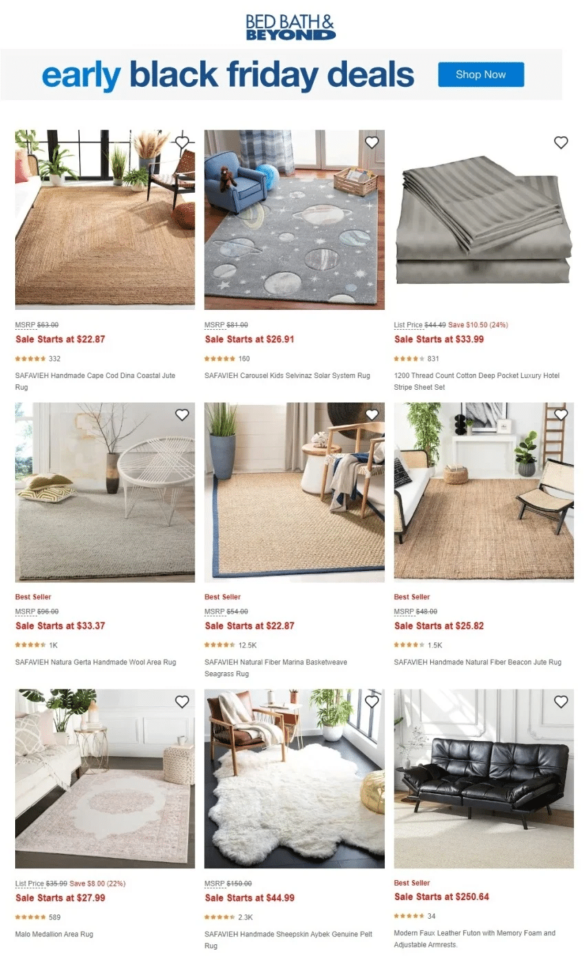 Bed Bath & Beyond Early Black Friday Deals 2023