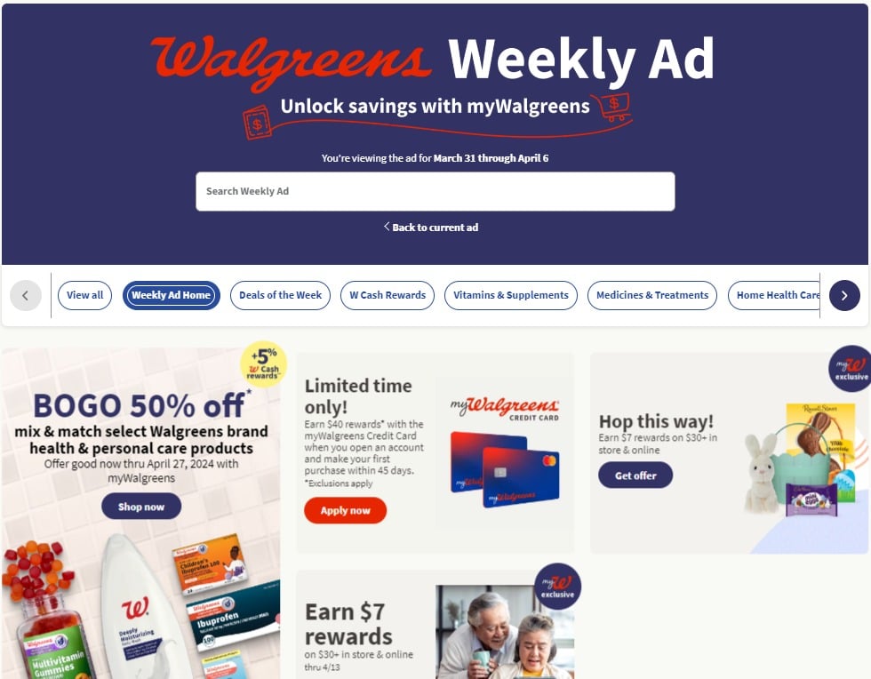 Walgreens Weekly Ad Sale